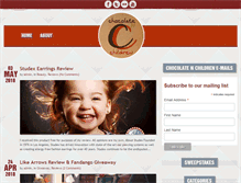 Tablet Screenshot of chocolatenchildren.com